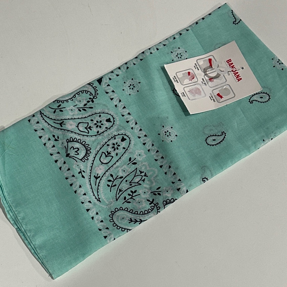 Brahma Aqua Paisley Bandana